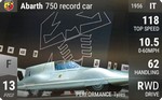 Abarth 750 record car