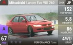 Lancer Evo VIII 260