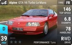 Alpine GTA V6 Turbo Le Mans