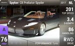 C8 Preliator Spyder