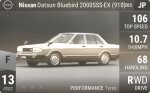 Datsun Bluebird 2000SSS-EX (910)