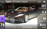C8 Preliator Spyder