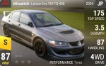 Lancer Evo VIII FQ-400