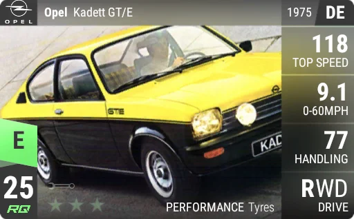 Vauxhall Opel Kadett GT/E