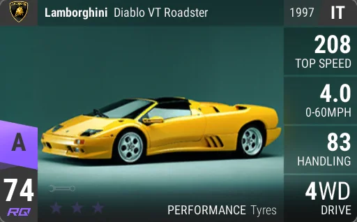 [a74] Lamborghini Diablo VT Roadster 1997