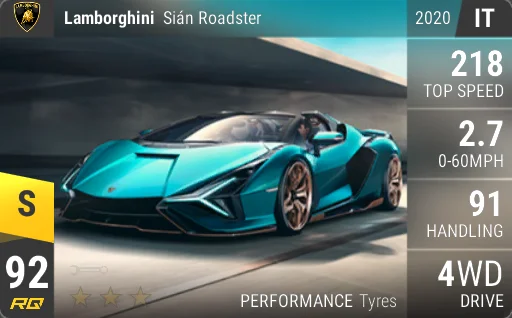 [s92] Lamborghini Sian Roadster 2020