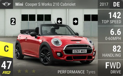 MINI Cooper S Works 210 Cabriolet