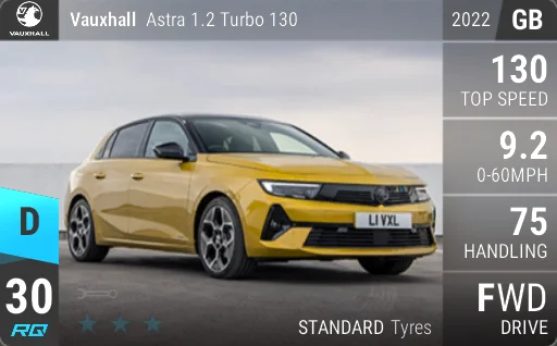 Vauxhall/Opel Astra 1.2 Turbo 130