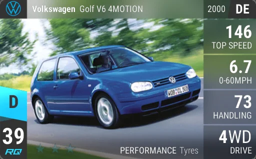 Volkswagen Golf V6 4MOTION